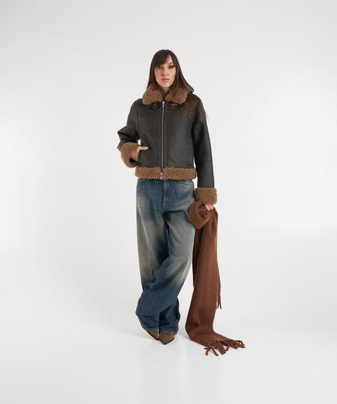 Giacca in ecopelle 'Lorelle'