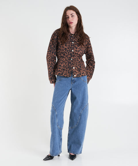 Giacca con stampa animalier 'Bene'