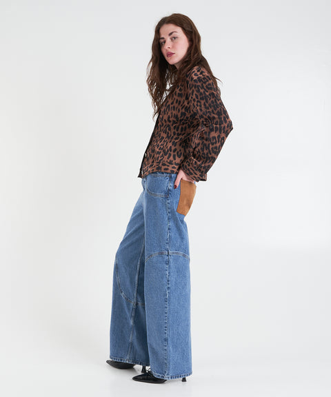 Giacca con stampa animalier 'Bene'