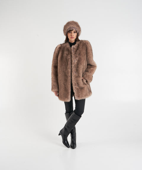 Faux fur coat 'Sadie'
