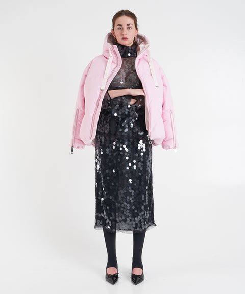 Piumino trapuntato con cappuccio