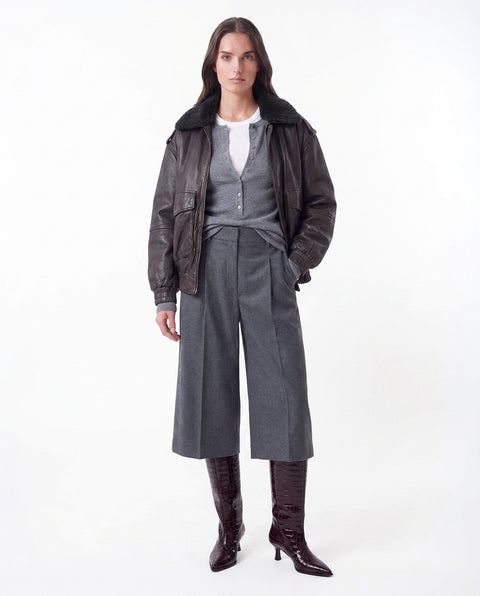 Leather jacket 'Betz + Collar'