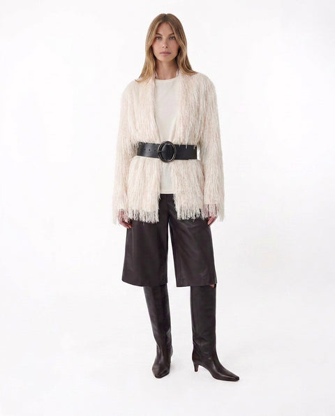 Jacke mit Fransendetails