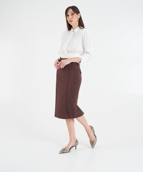 Blouse with logo detail