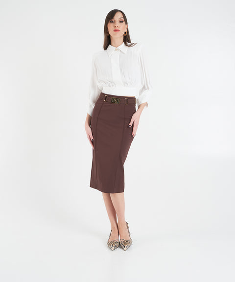 Blouse with logo detail