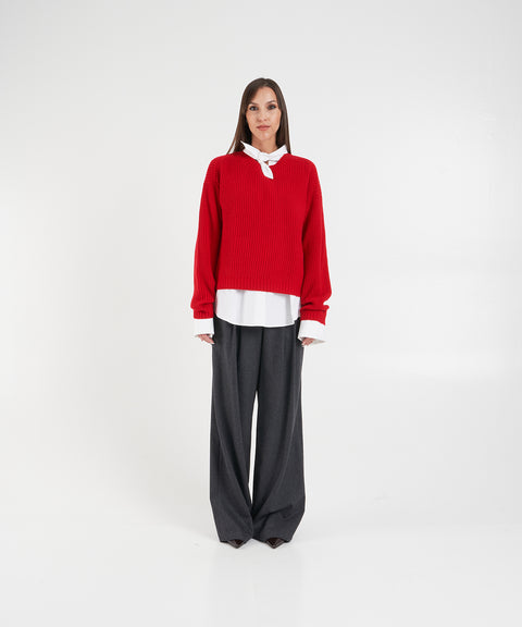 Ribbed Pullover 'Sabby'