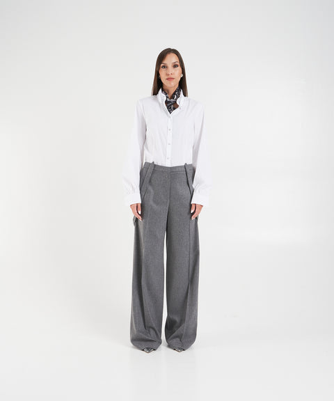 Blusa con colletto button-down