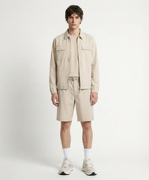 Overshirt in tessuto tecnico