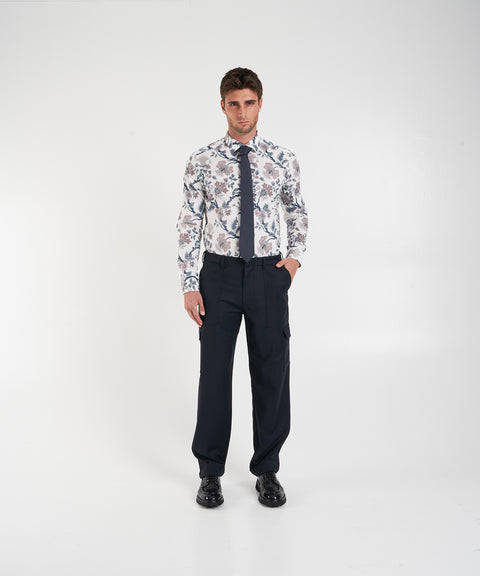Camicia con stampa floreale