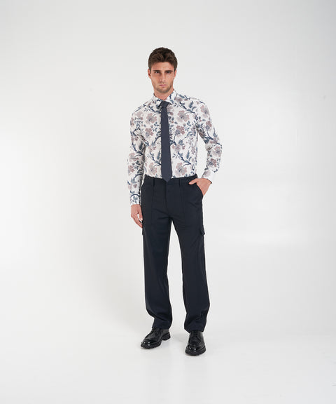 Camicia con stampa floreale