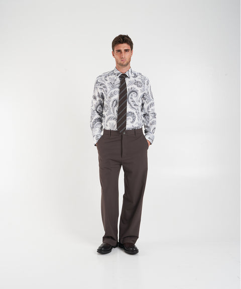 Camicia con motivo paisley