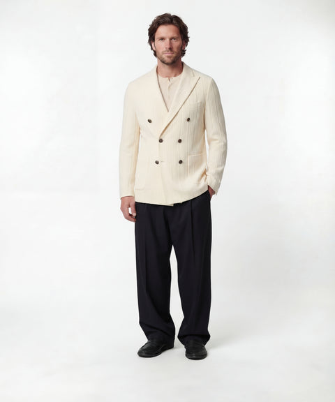 Blazer doppiopetto in cotone