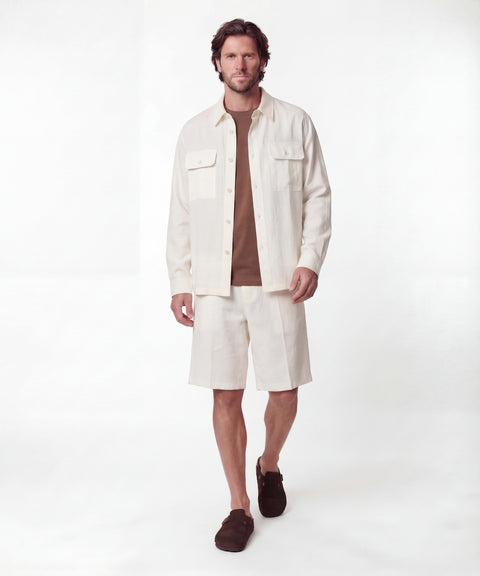 Linen blend shirt