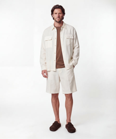 Linen blend shirt