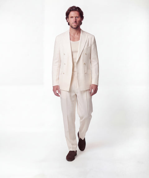 Blazer in misto lino