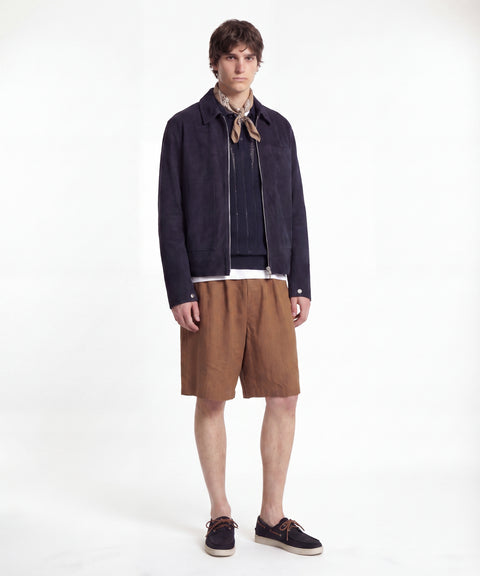 Knit polo shirt