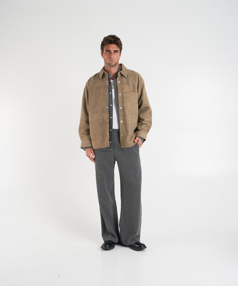 Overshirt scamosciata 'Zayne'