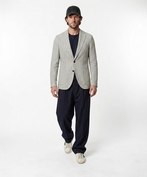 Blazer aus Leinenmischung