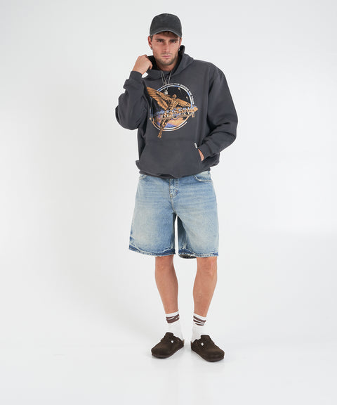 Felpa con cappuccio e stampa