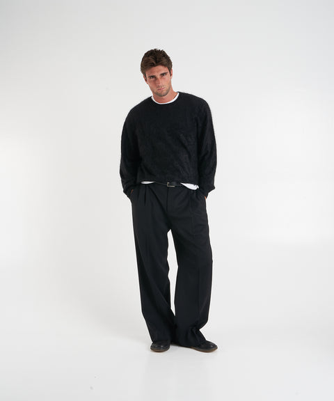 Brushed cashmere sweater