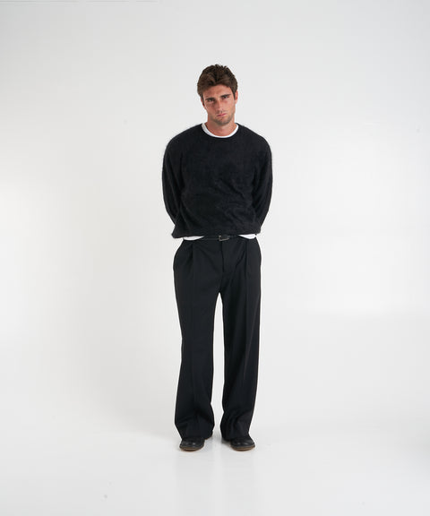 Brushed cashmere sweater