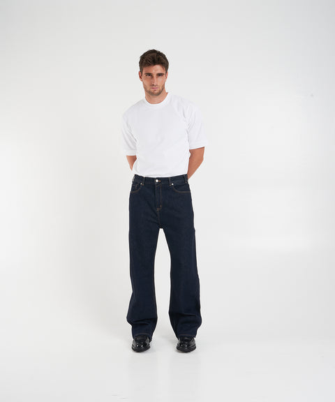 T-shirt con colletto alla coreana