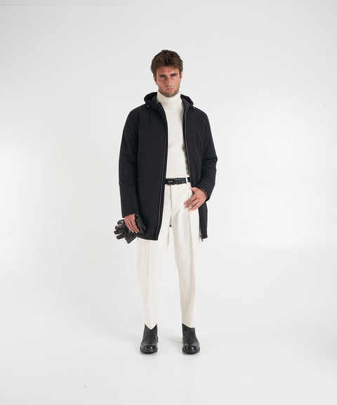 Gefütterter Parka mit Kapuze