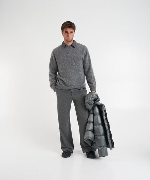 Maglia in brushed cashmere