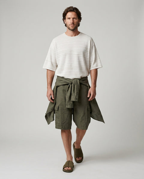 Maglia in misto lino