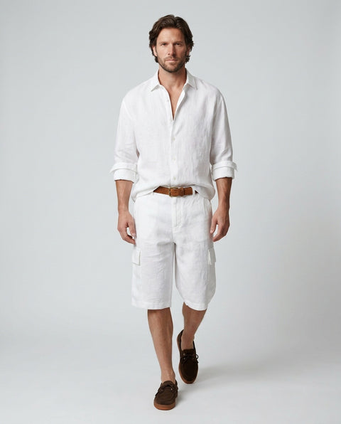 Linen blend shirt