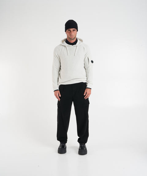 Strickhoodie mit Logopatch