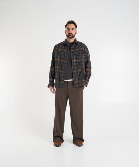 Camicia con motivo a quadri