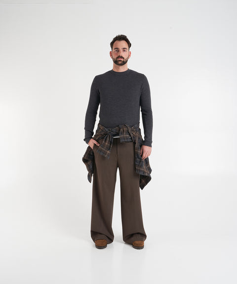 Camicia con motivo a quadri