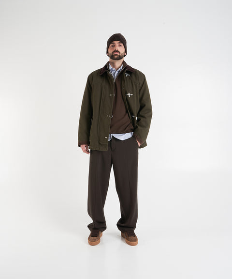 Pantaloni con pieghe stirate 'Meteorite'