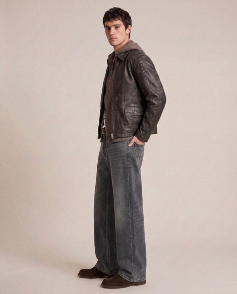 Giacca in pelle 'Denzel'