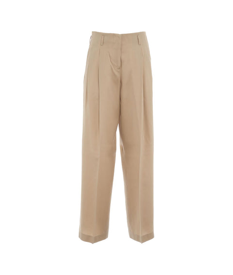 Golden Goose Wide leg pants "Flavia" Beige Woman