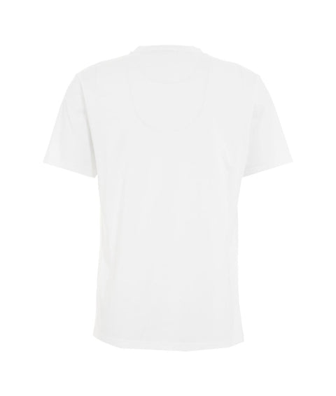 T-shirt con stampa logo #bianco