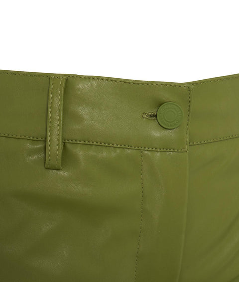 Pantalone in eco pelle "Biba" #verde