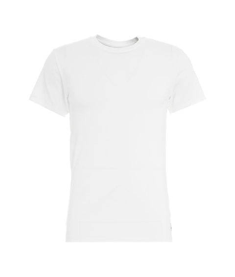 T-shirt in cotone stretch #bianco