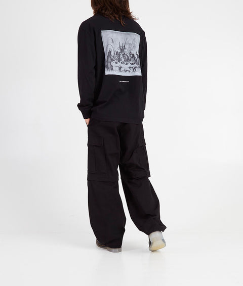 Jeans cargo "Cotton Twill Baggy" #nero