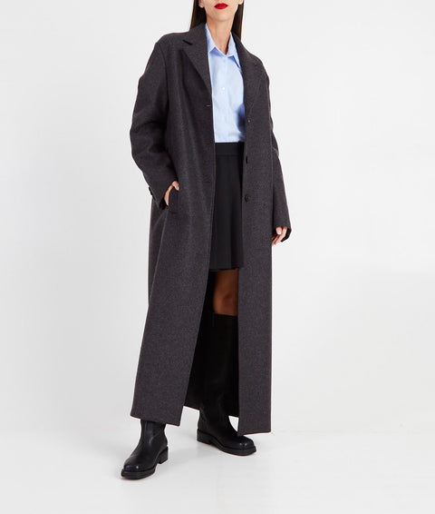 Cappotto maxi in lana #grigio