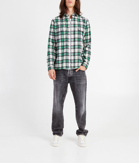 Camicia lumberjack #verde