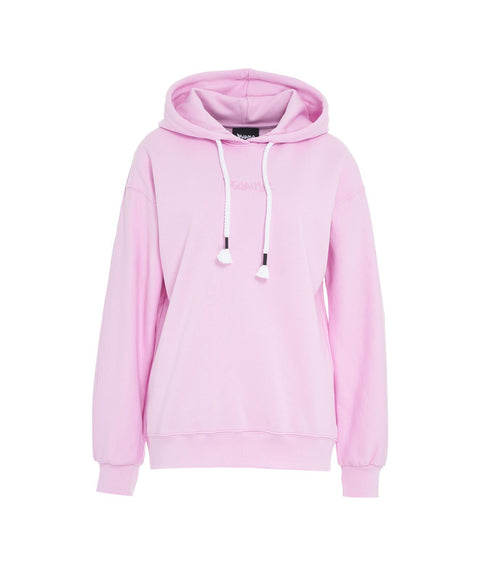 Hoodie con stampa logo #pink