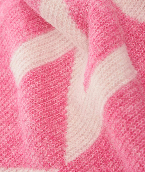 Sciarpa con scritta #pink