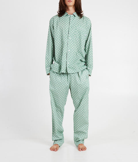 Pantaloni pigiama "Daisy" #verde