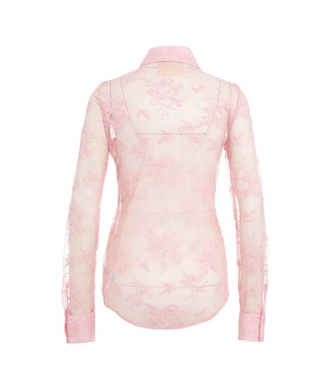 Blusa in pizzo "Lacy" #pink