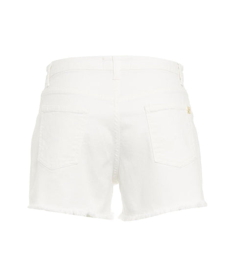 Denim shorts #bianco