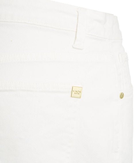 Denim shorts #bianco