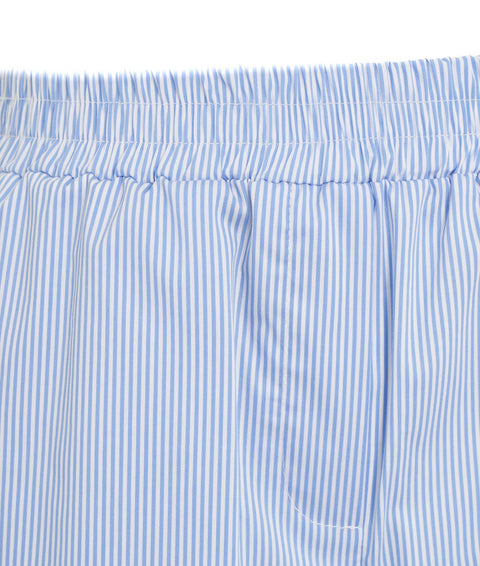 Pantaloncini con strisce a contrasto #blu