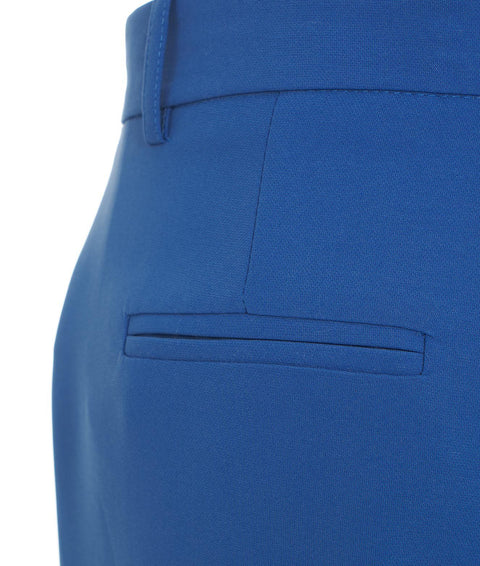Pantaloni con pieghe #blu